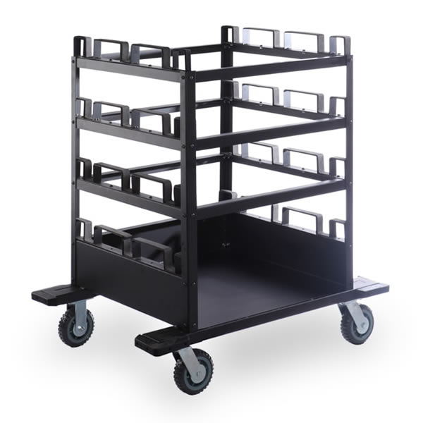 12 Stanchion Horizontal Storage Cart